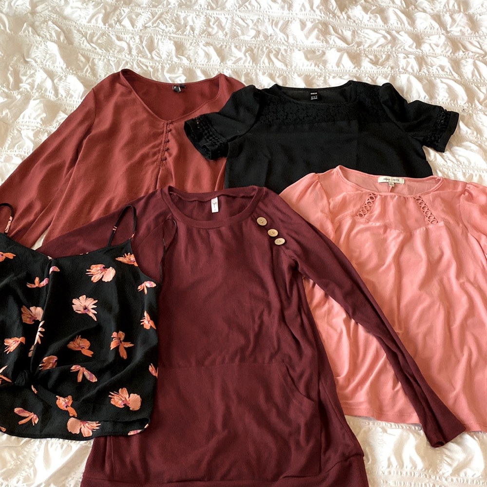 5 medium tops bundle